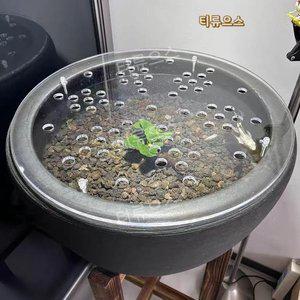 원형 어항뚜껑 도약방지판 아크릴뚜껑 이형세라믹볼 위 뚜껑 맞춤식 원항 티류으스