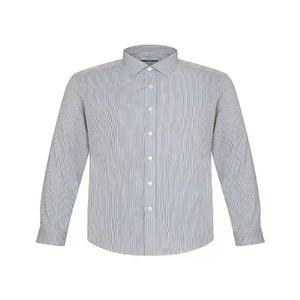 [오스틴리드][SLIM FIT] 네이비 스트라이프 드레스 셔츠-ADL22953