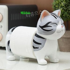 화장지 두루마리 티슈 고양이 모양 커버 거실 티류으스