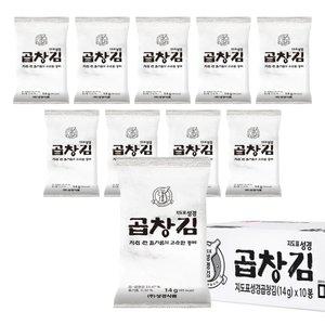 지도표성경김 대용량 곱창돌김 14g 10봉 조미김