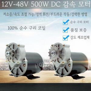 전동 24V 2V 저속 기어드 DC 모터 감속 500W