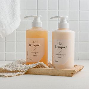 [헤어 SET] 먼스앤데이즈 퍼퓸케어 르 부케(플로럴향) 헤어 세트(샴푸 500ml + 컨디셔
