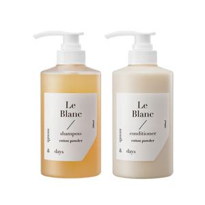 [헤어 SET] 먼스앤데이즈 퍼퓸케어 르 블랑(베이비파우더향) 헤어 세트(샴푸 500ml +
