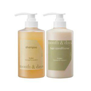 [헤어 SET] 먼스앤데이즈 퍼퓸케어 린든(라임앤바질향) 헤어 세트(샴푸 500ml + 컨디셔
