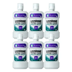 리스테린 토탈케어 헬씨 브라이트 250ml, 6개 + 증정(쿨민트, 100ml, 1개)