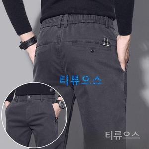 티류으스 봄 신상 남성용 슬림핏 스트레이트 캐주얼 바지 신축성이 부드럽고 편안하다