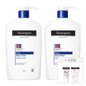 뉴트로지나 데일리 바디 워시, 950ml, 2개 + 증정(아크네폼, 10g, 1개 + 인텐스 리페어