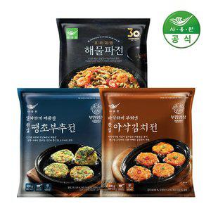 사옹원 부침명장 김치전 300g 1개 + 부추전 300g 1개 + 해물파전 300g 1개