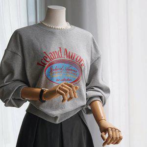 (안나앤모드) aurora 크랙 나염 맨투맨 [티셔츠DYF18]