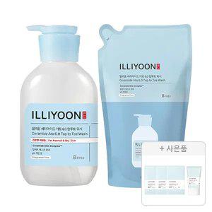일리윤 세라마이드아토6.0 탑투토워시 500ml, 1개+리필 500ml, 1개+증정(아토 수딩젤