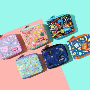 빅키드 일러스트 지퍼 지갑 초등학생 아동 남아 여아 어린이 선물 목걸이 반지갑