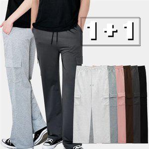 [2장세트] 소프트 카고 밴딩 팬츠 25SS 남여공용 6컬러 3사이즈 U25CP101 세미 와이드