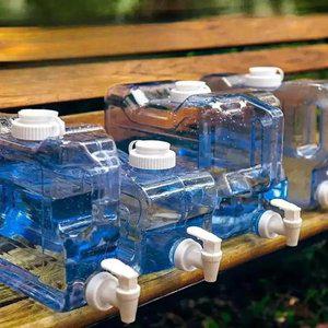 사각형 투명 캠핑 애로우 물통 물 탱크 양동이