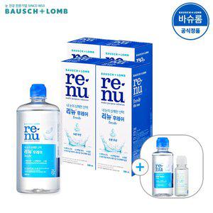 [공식] 바슈롬 리뉴 후레쉬 렌즈세척액 500ml x4개 + 120ml (+60ml)