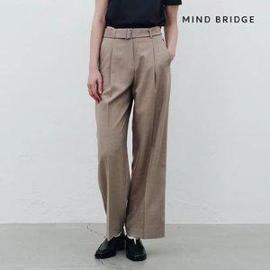 (택가 79,900)마인드브릿지 원턱 와이드 벨티드 슬랙스 MYPT2202