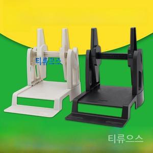 외부 롤 라벨 용지 거치대 데스크탑 프린터용 열 영수증 2 in 1 선풍기 접이식 용