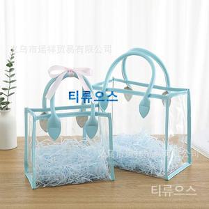 최화정 투명가방 PVC가방 젤리백 투명쇼핑백 유튜브 선물포장 티류으스