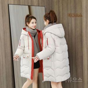 투웨이 포켓 롱패딩 여성 겨울 방한 경량 아우터 점퍼 티류으스