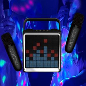 지와이 WAVE LED 블루투스 고음질스피커 이동식오디오 엠프 노래방기계 공연장