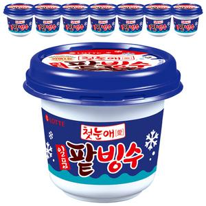 [슈팅냉동] 롯데웰푸드 팥빙수 240ml, 8개
