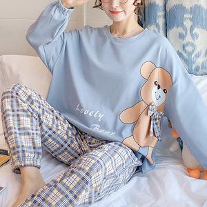 쉬블림로브 (긴팔+긴바지) 여성 캐릭터 홈웨어 파자마 잠옷 세트 GWD0646