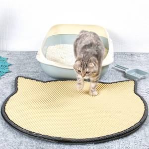 moa 고양이 얼굴 사막화 방지 매트 화장실 모래 발 메트