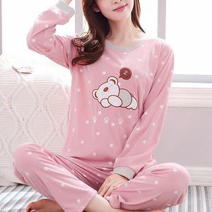 쉬블림로브 (긴팔+긴바지) 여성 캐릭터 홈웨어 파자마 잠옷 세트 GGWD0661