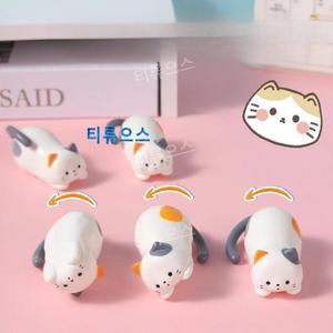 꼬리 태엽 고양이 굿즈 집사 미니어처 티류으스