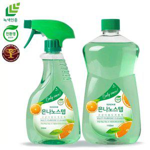 [내일도착]은나노스텝 시즌3 다용도 멀티 클리너 550ml+리필 1100ML