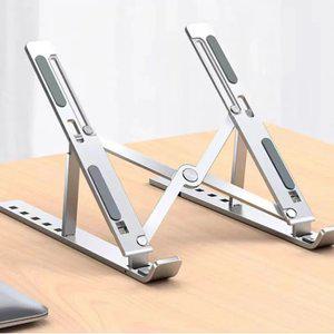 위드비 휴대용 접이식 노트북 받침대 태블릿 거치대 각도조절 메탈 스탠드 아이패드 갤