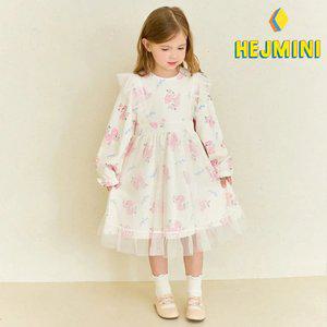 [헤이미니] 로즈체리리본샤원피스