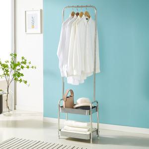 KM-R6704SS 스탠드 미드센츄리 수납 스테인리스트롤리 행거 2단 400 다용도 스탠드 옷