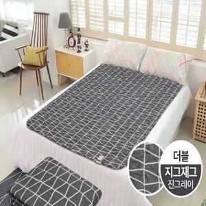 겨울 방한 국산 절전 온도 조절 전기요 전기 장판 매트 진그레이 135X180 더블