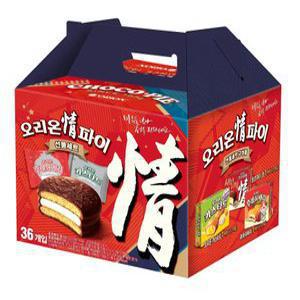 오리온 정 초코파이 후레쉬베리 카스타드 3종세트, 1개