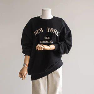 (안나앤플러스) 뉴욕 자수 맨투맨[티셔츠DE58] 빅사이즈