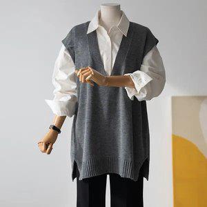 (안나앤플러스) 데드 브이넥 베스트[베스트DCT21] 빅사이즈