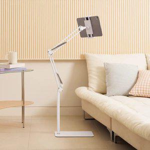 [자바라 거치대 스탠드형] 휴대폰 태블릿 거치 각도 높이 조절 침대 책상 아이패드 갤