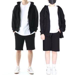 국내제작 경이로운 소문 무지 반바지 집업세트(상하) 한벌 M~4XL 남여공용 빅사이즈 트