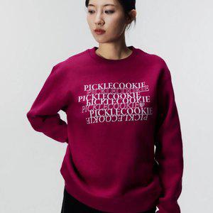 기모 맨투맨 PICKLECOOKIE [MAGENTA]