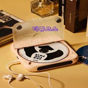 신형 충전식 무선 블루투스 CD플레이어 휴대용 포터블 미니플레이어 티류으스