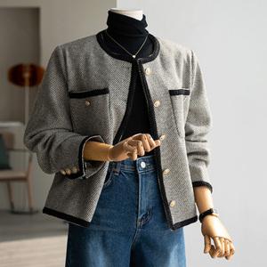 (안나앤플러스) A. 코코 배색 트위드 자켓[자켓C0830P01] 빅사이즈