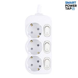 스마트파워탭 국산 개별 3구 멀티탭 / 40cm/1.5m/2.5m/3.5m/4.5m/ LED 절전 스위치 전