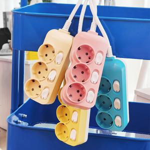 스마트파워탭 국산 디자인 컬러탭 3구 소프트 컬러 멀티탭 크림 핑크 망고 블루 디자인