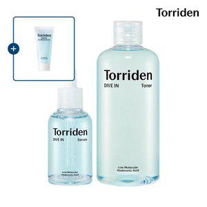 [SET] 토리든 다이브인 저분자 히알루론산 세럼 50ml+토너 300ml (+수딩크림 20ml)