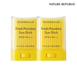 [네이처리퍼블릭/대용량] 캘리포니아 알로에 보송 선스틱 2개