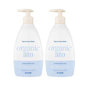 닥터키노 유기농 아기 탑투토 워시 400ml×2 / 신생아 올인원 바디워시