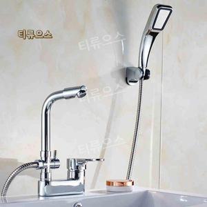 추천한다2홀 세면대 수전 투홀 주방 화장실 욕실 샤워겸용 수도꼭지 티류으스