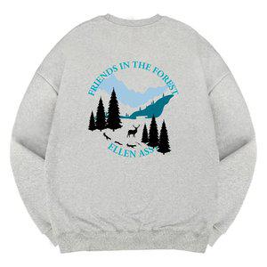 엘런아시 EA숲속의친구들 오버핏 맨투맨