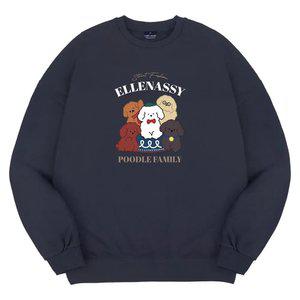 엘런아시 푸들패밀리 오버핏 맨투맨