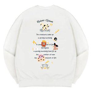 엘런아시 플라워클라운 오버핏 맨투맨